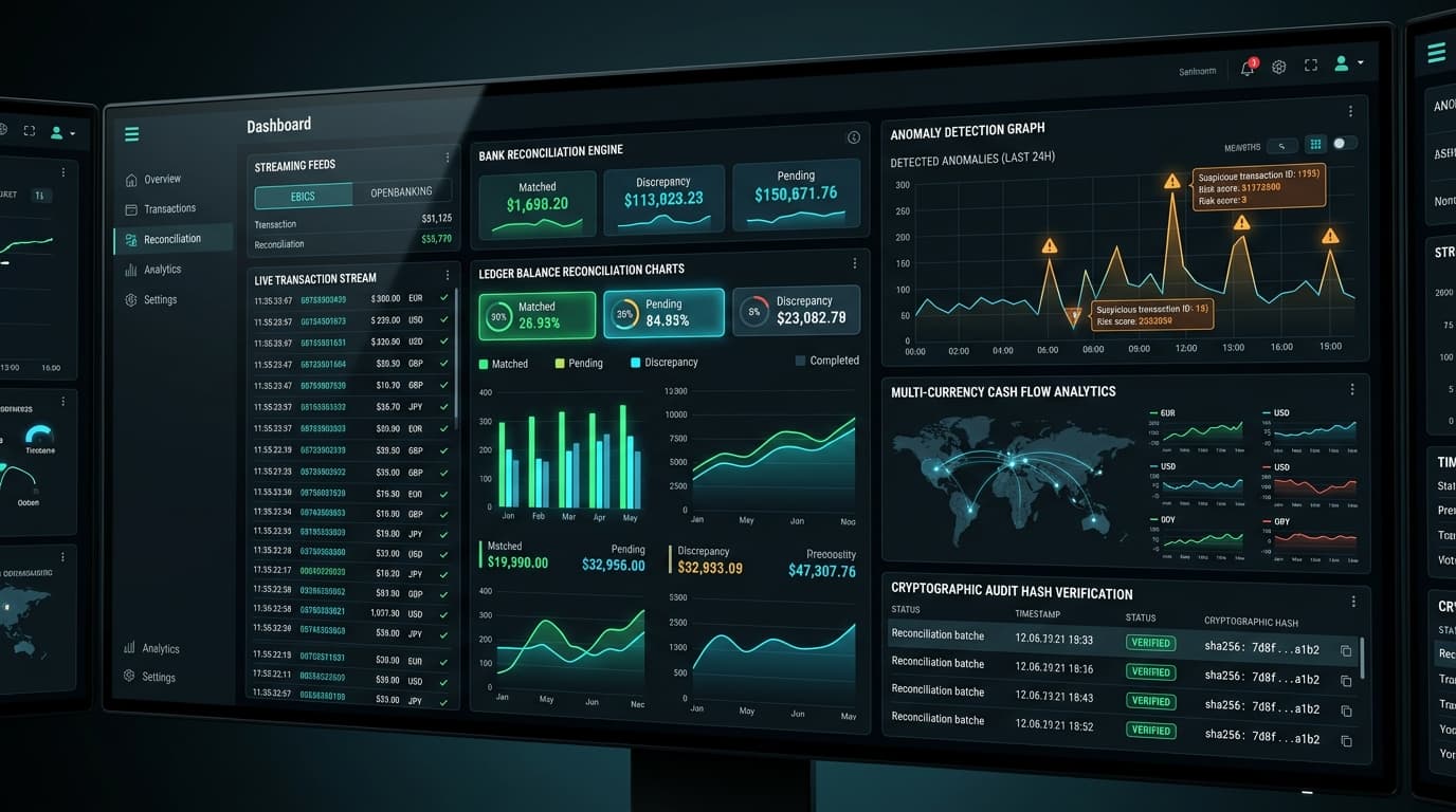 Dashboard FinTech & Rapprochement Bancaire